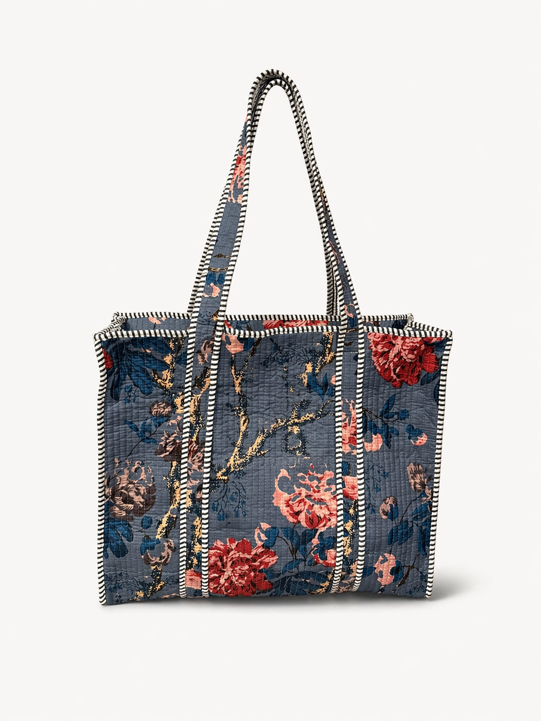 Tote Grande Blue Flowers