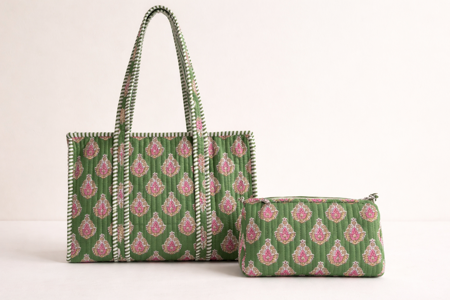 Tote Bag Chica con Neceser Rosewood Bloom