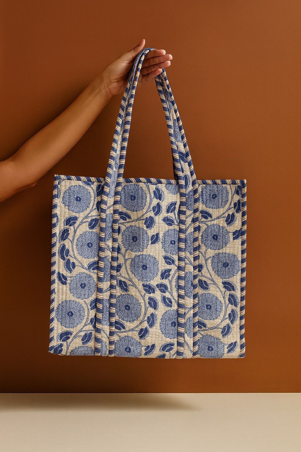 Tote Indigo Garden